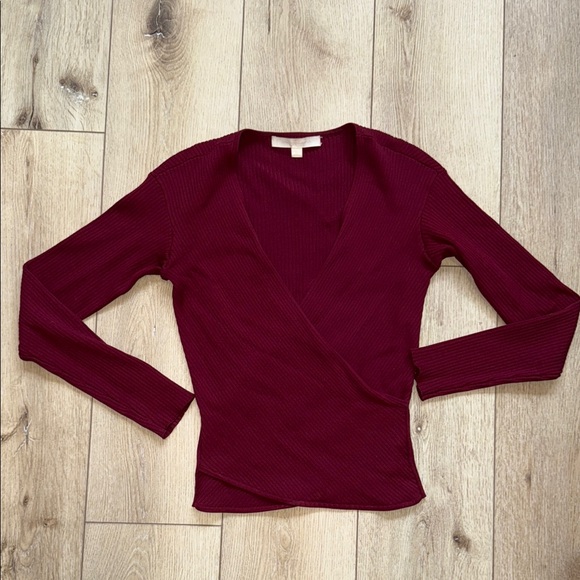 Jonathan Simkhai Tops - Jonathan Simkhai Long Sleeve Wrap Top